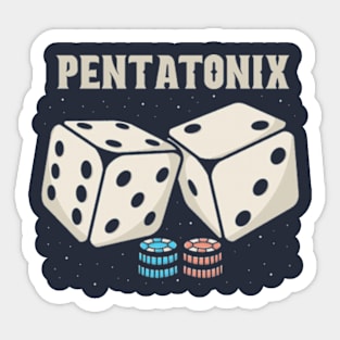 pentatonix Dice Sticker